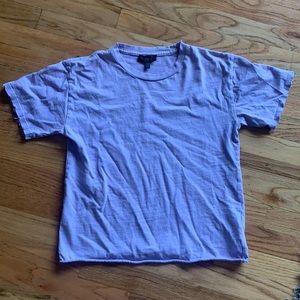 Topshop lavender distressed T-shirt